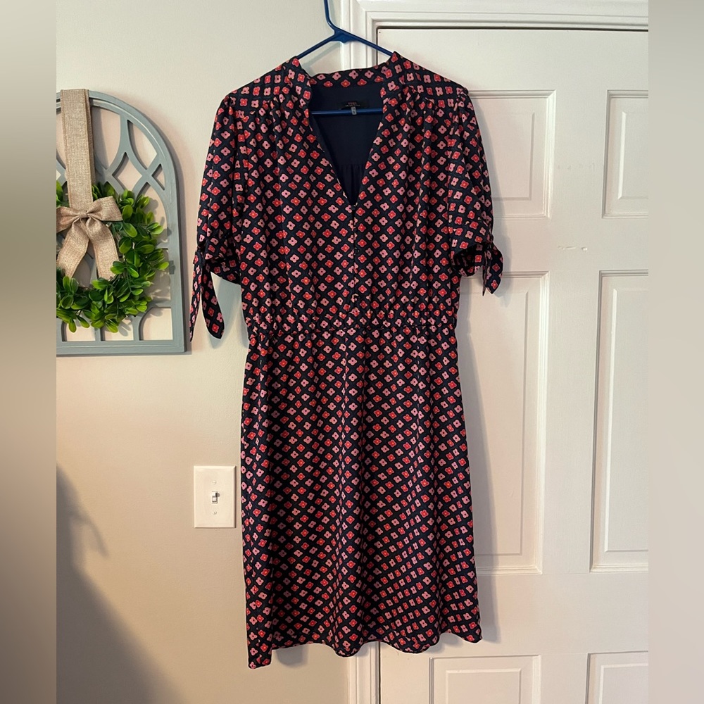 Trina Turk Navy and Pink Dress